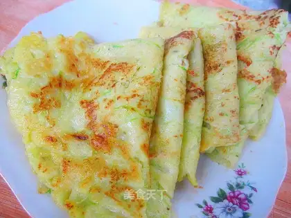 Zucchini egg cake