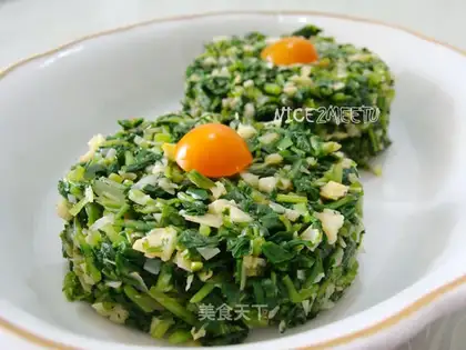 Malan mixed with spring bamboo shoots