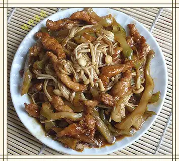 Shredded pickled mustard with golden needle