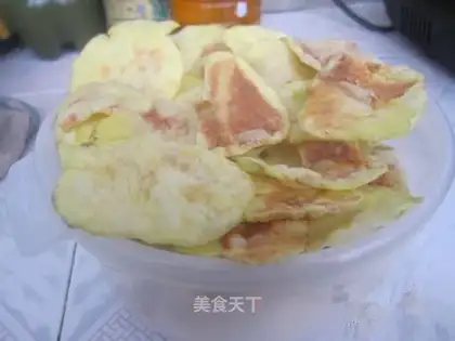 Baked potato chips