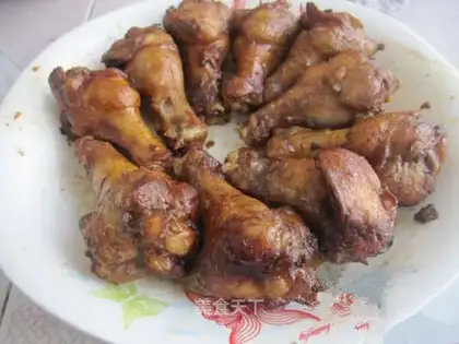 Roasted garlic chicken wings