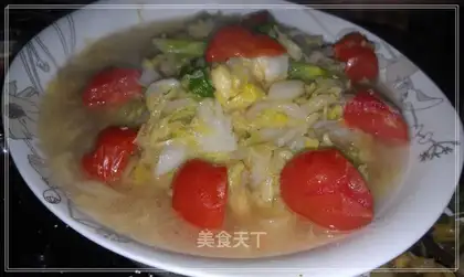 stir-fried tomatoes with cabbage