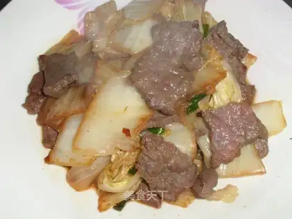 stir-fried cabbage with pork ribs