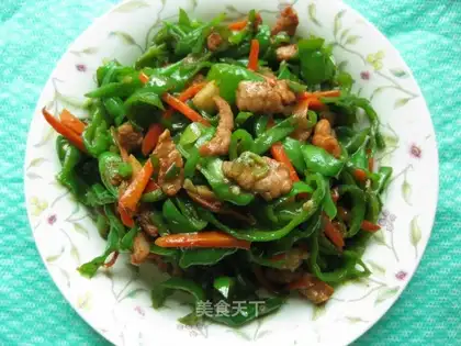 Home-cooked stir-fried shredded pork