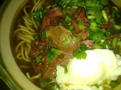 Eggs and Beef Noodles
