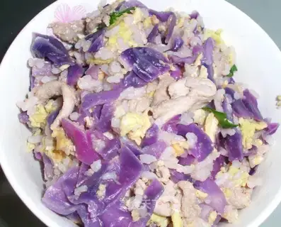 Purple cabbage fried rice