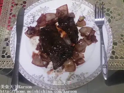 Red wine steak