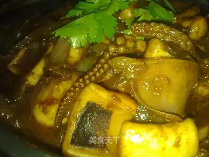 stir-fried squid with onion