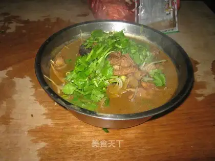 Home-cooked chicken stew