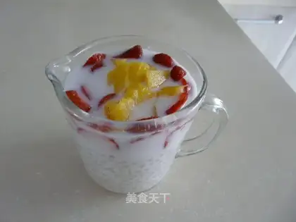 sago in coconut juice