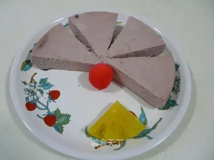 Purple potato cheese cake