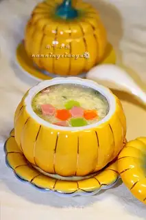 Four-color flower egg custard