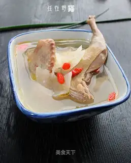 Gastrodia elata Stewed Pigeon Soup