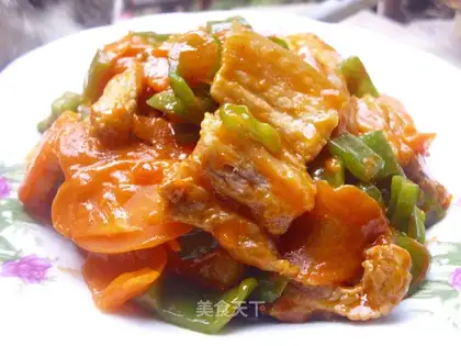 stir-fried pork slices