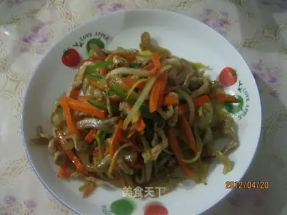 stir-fried three shredded silk