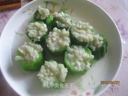 Garlic rice towel gourd