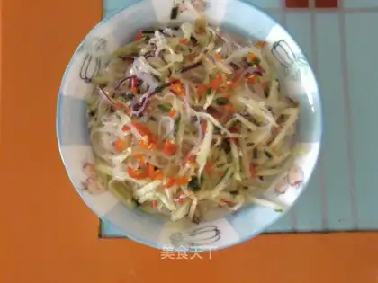 Three shredded salad