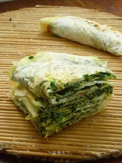 Gripping leek cake