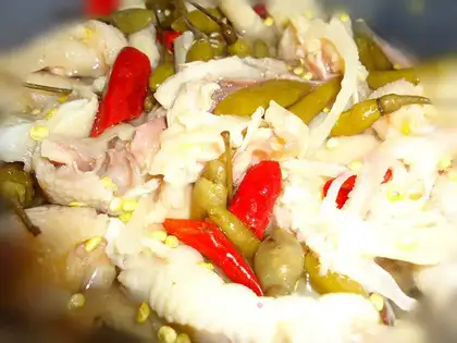 pickled chicken feet