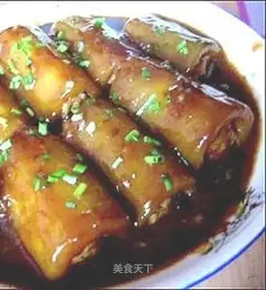 stuffed pork with cucumber