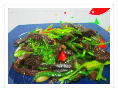 dry-fried beef