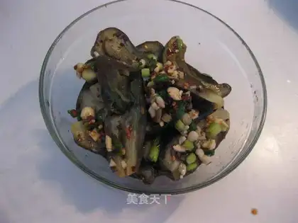Homemade garlic and eggplant