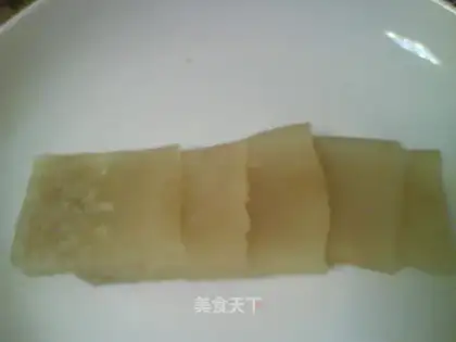 Home-made pig skin jelly
