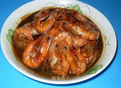 Home-cooked fried shrimp