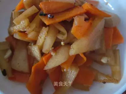 Cold vinegar apples