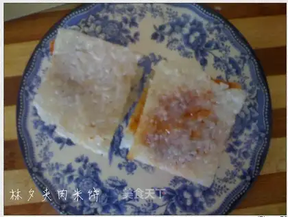Rice cake with meat