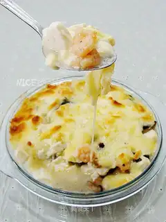 Baked shrimp tofu