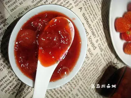 Homemade strawberry jam