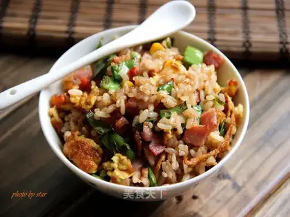 Colorful fried rice