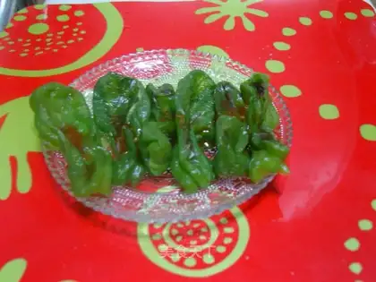 Tiger skin green pepper