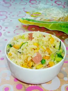 Mixed egg fried rice