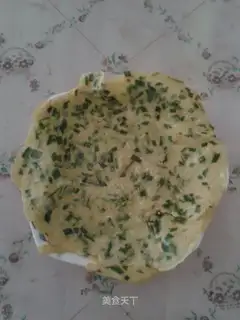 Leek egg pancakes