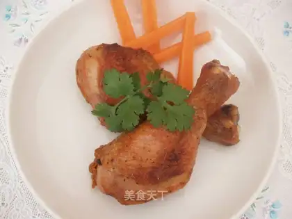 Roasted chicken wings with honey sauce