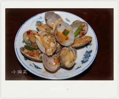 Clam in garlic oyster sauce