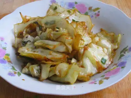 Hand-shredded kohlrabi