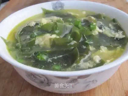 Kelp egg soup