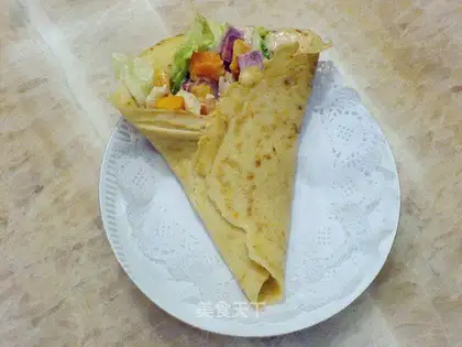 Xiangmang prawns and crepes