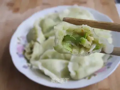 Zucchini egg dumplings
