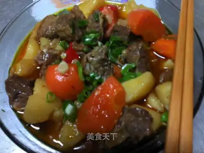 Beef stewed potatoes