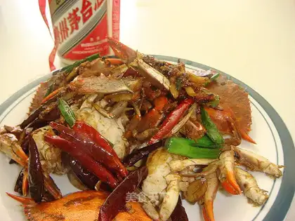 Spicy fried crab