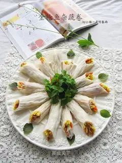 Tuna mixed vegetable roll