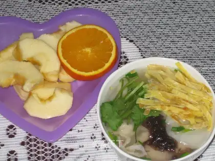 Fresh shrimp wonton
