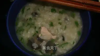congee with pork and century