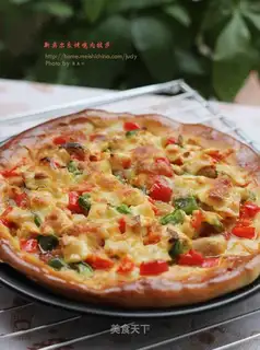 Grilled chicken pizza
