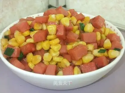 ham and corn