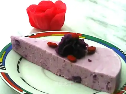 Purple potato jelly cheese